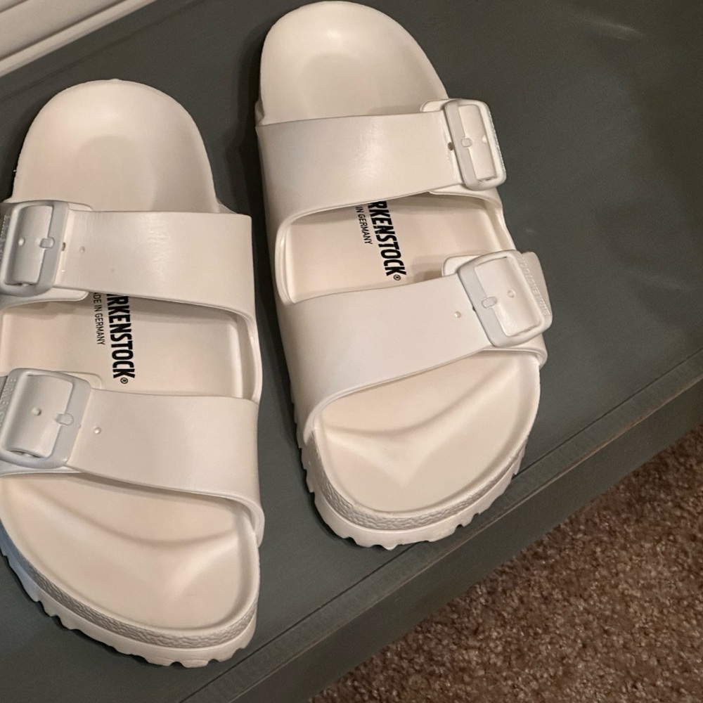 Birkenstock White Sandals with Adjustable Straps
